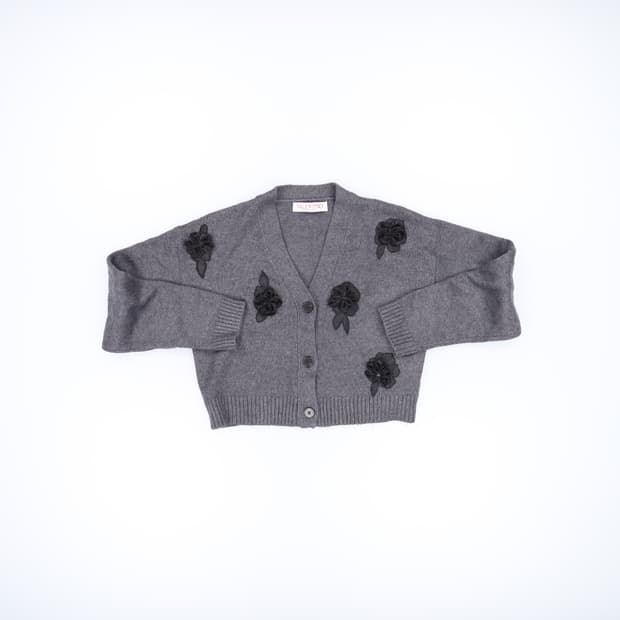 L 발렌티노 여성 울플라워 니트 0309H1