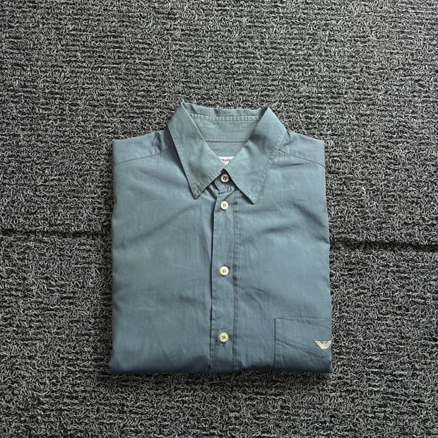 00s 아르마니 아카이브 시그니처 미니멀 셔츠 3321