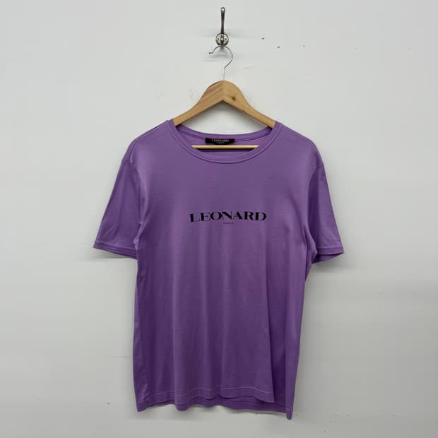 레오나드 LEONARD 퍼플 티셔츠 여L