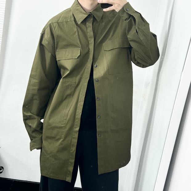 릭오웬스 TE 마테리얼 셔츠 자켓