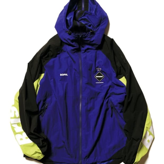 (XL) 20SS 소프 FCRB 세퍼레이트 와이드 자켓 블루