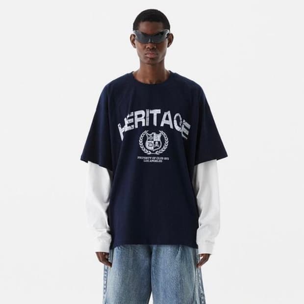 DNSR 헤리티지 레이어드 롱슬리브