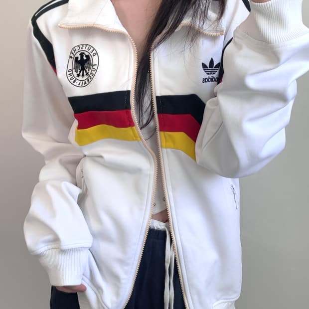 Adidas 아디다스 독일 화이트 트랙탑
