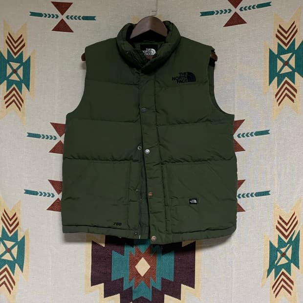 노스페이스 패딩 베스트 카키