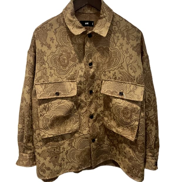HARE 페이즐리 자카드 오버핏 셔츠 자켓