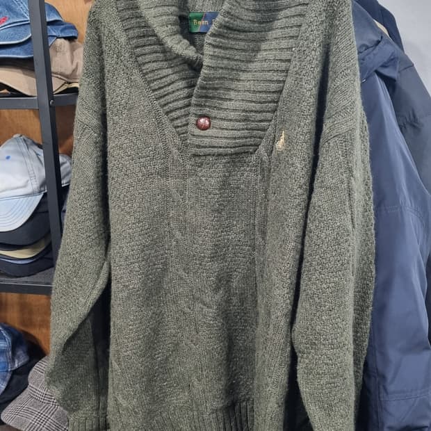 00s 빈폴 꽈배기 울100% 카라니트 105~110 (컨디션9/10)