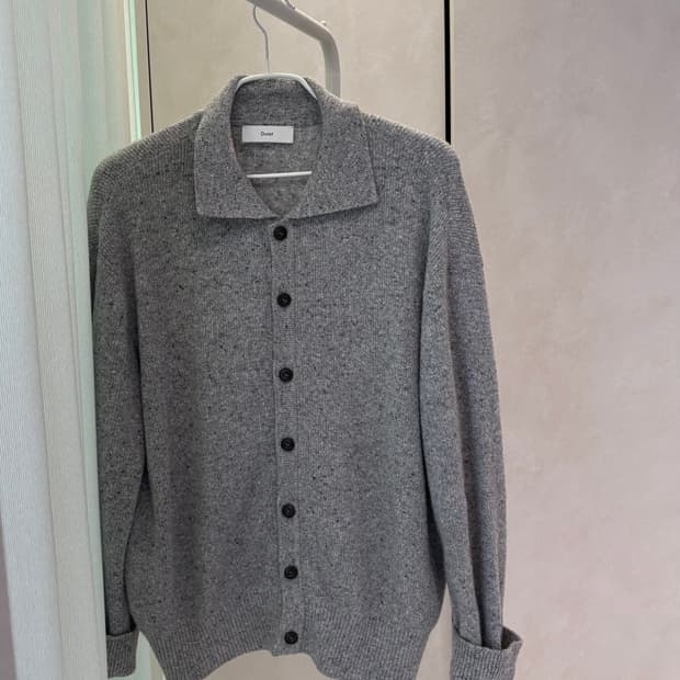 던스트 니트 가디건 멜란지 그레이 ML