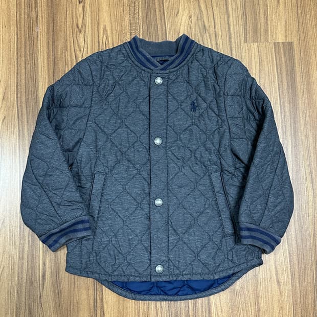 폴로 랄프로렌 키즈 그레이 퀼팅 자켓 4