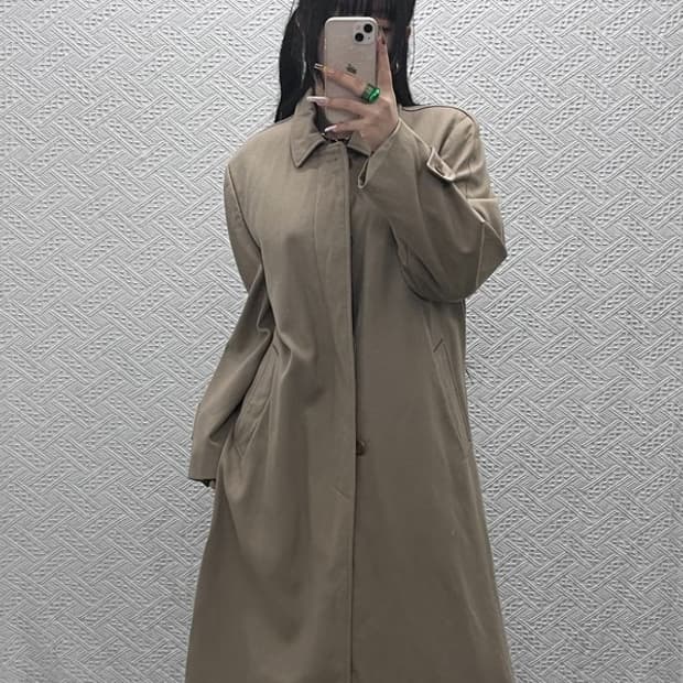 입생로랑 모던시크 캐주얼 트렌치 코트 46 C08041