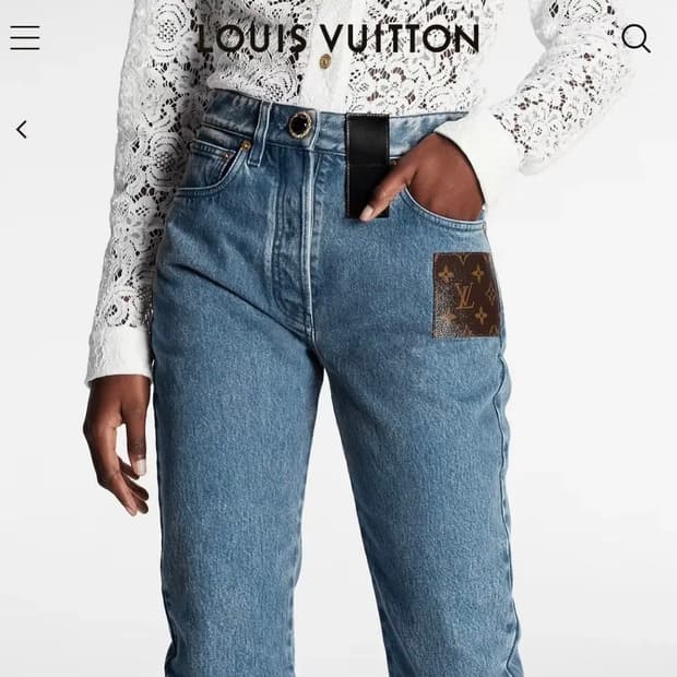 22ss 루이비통 모노그램 패치 진 36사이즈