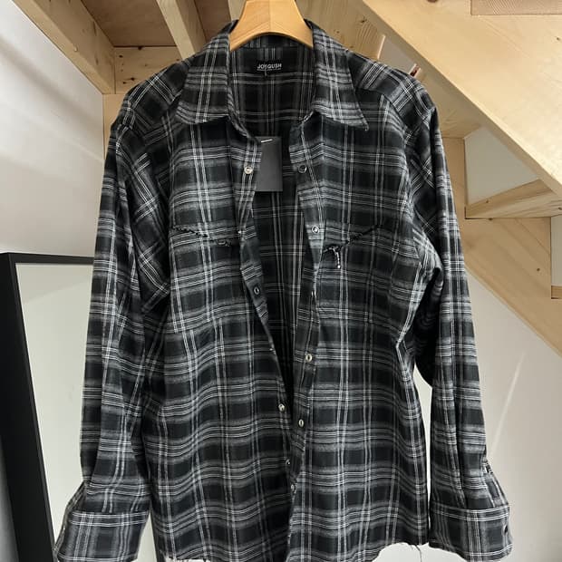 조거쉬 체크 셔츠