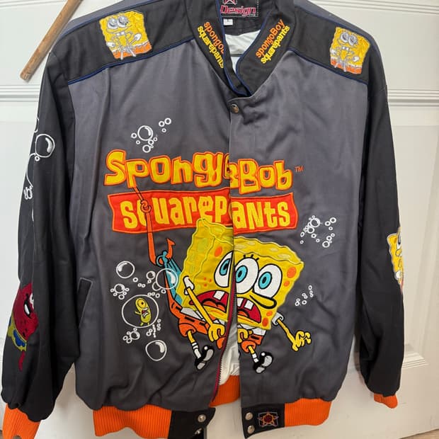 (무료배송) 제프 해밀턴 스폰지밥 레이싱 자켓 spongebob 봄버자켓