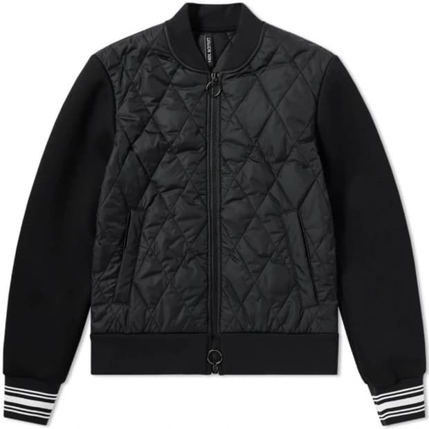 닐바렛 블랙 퀼팅 봄버 자켓 M