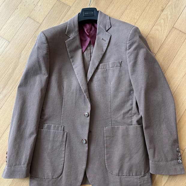 브룩스 브라더스 레드플리스 브라운 자켓 40R