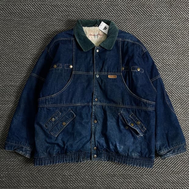 USA 오리지날 빈티지 아메리칸 데님 워크 자켓o 2989