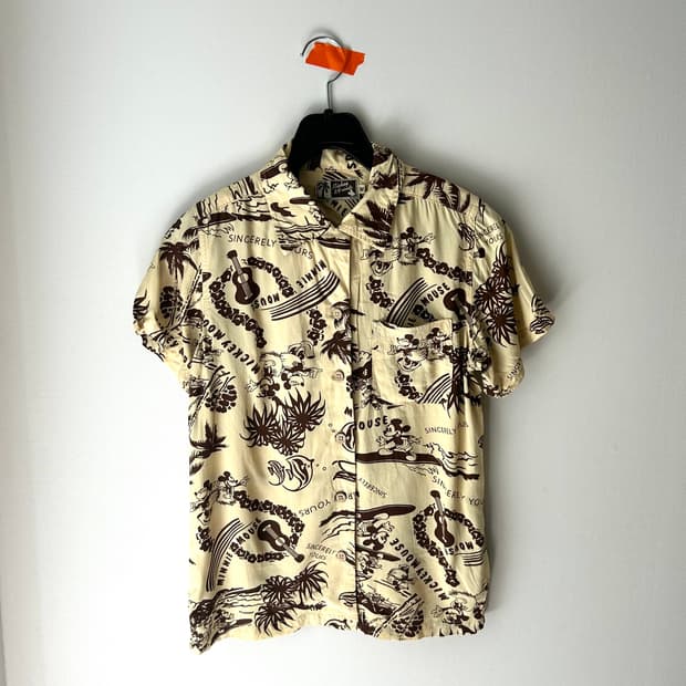 Disney 미키마우스 하와이안 셔츠