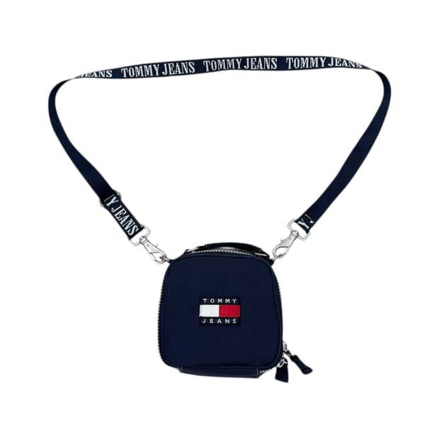 타미힐피거 타미진스 포켓 크로스백 가방 네이비