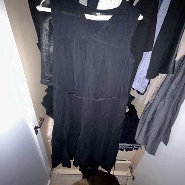 유니클로 롱 드레스