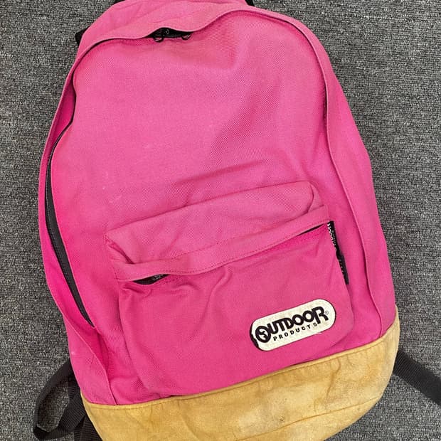 아웃도어 핑크 백팩