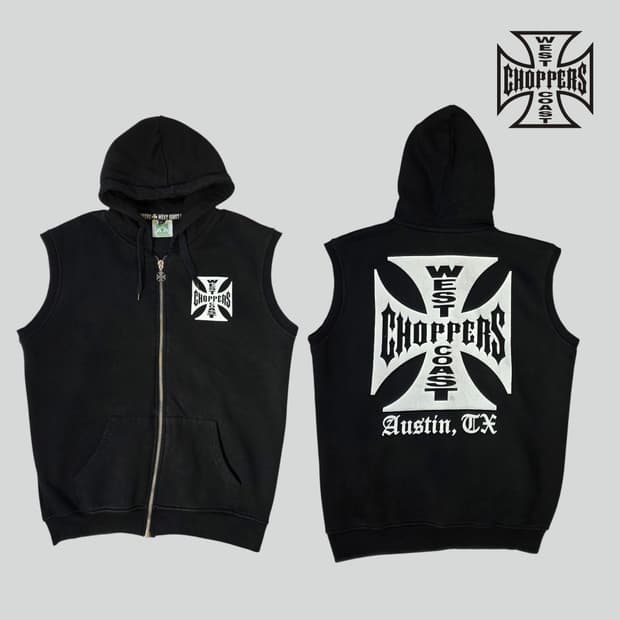 [2XL]웨스트 코스트 초퍼스 슬리브리스 후드집업