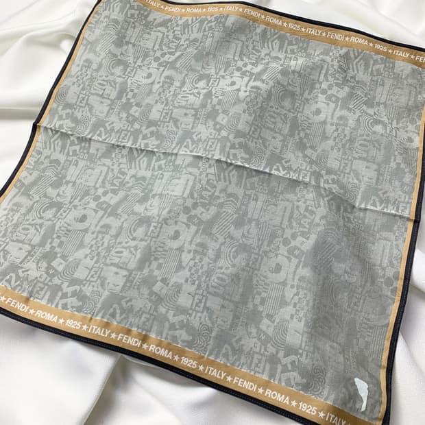[정품] Fendi 펜디 1925 빈티지 쁘띠스카프 손수건
