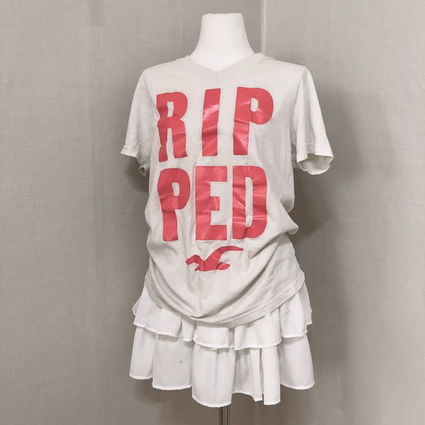 홀리스터 빅로고 티셔츠 L