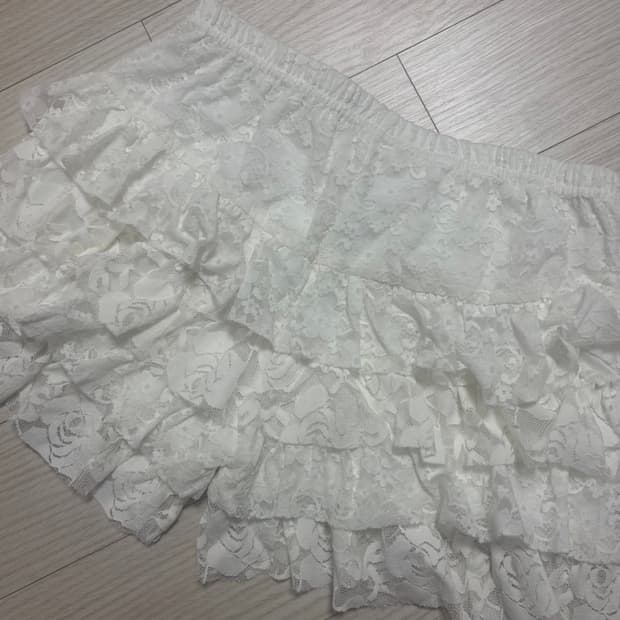 빈티지 장미 레이스 팬츠