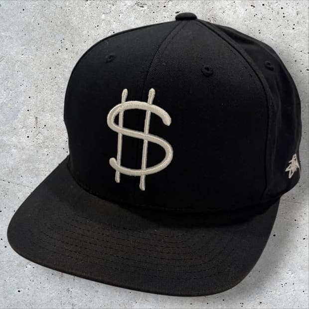 Stussy 스투시 달러 로고 스냅백 블랙
