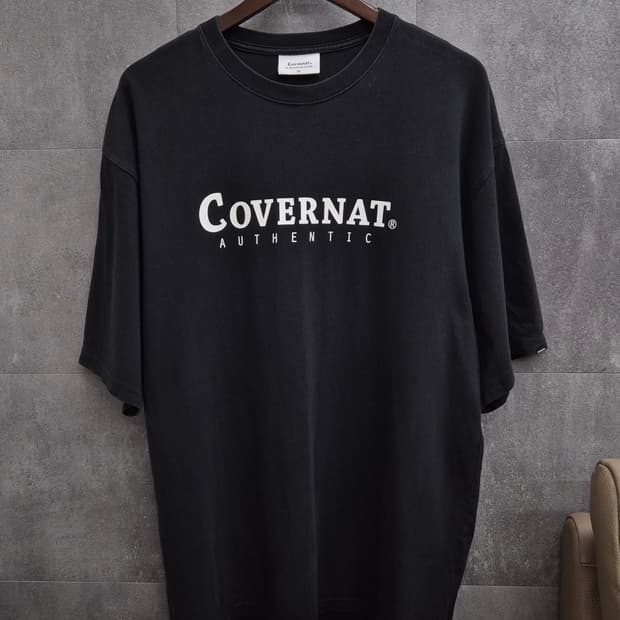 Covernat / 로고 프린트 반팔 티셔츠 XXL