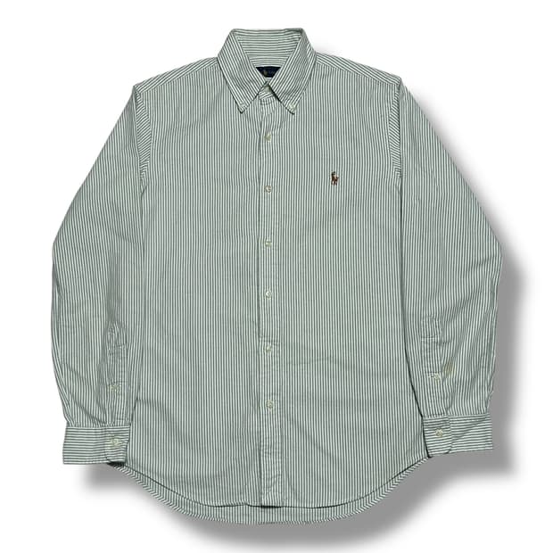 Polo Ralph Lauren 그린 스트라이프 셔츠