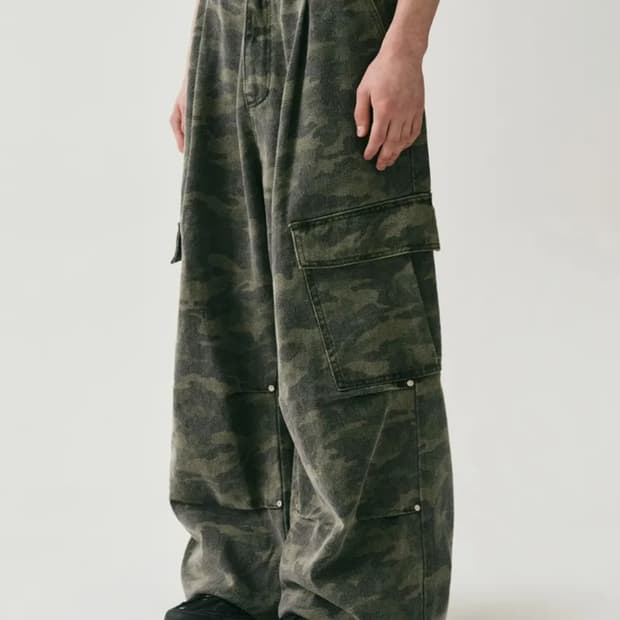 어반드레스 카모 Side Big Cargo Pants CAMO