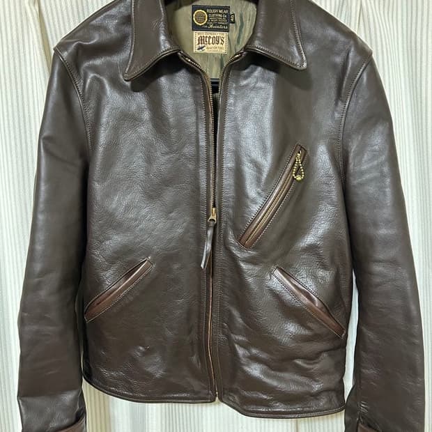 (40) 리얼맥코이 싱글 레더 가죽자켓