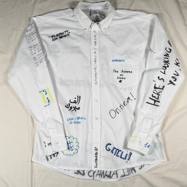 19ss 베트멍 페인트 셔츠 남방