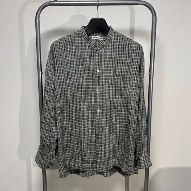 이세이미야케 Issey Miyake 맨 린넨 체크 셔츠