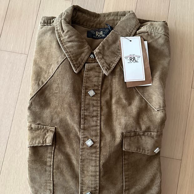 더블알엘 코듀로이 웨스턴 셔츠 XL