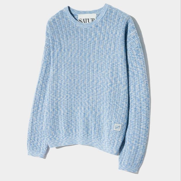 세터 이비자 메시드 니트 블루 스카이 L