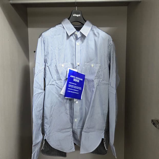 준야와타나베 셔츠 블루 xl