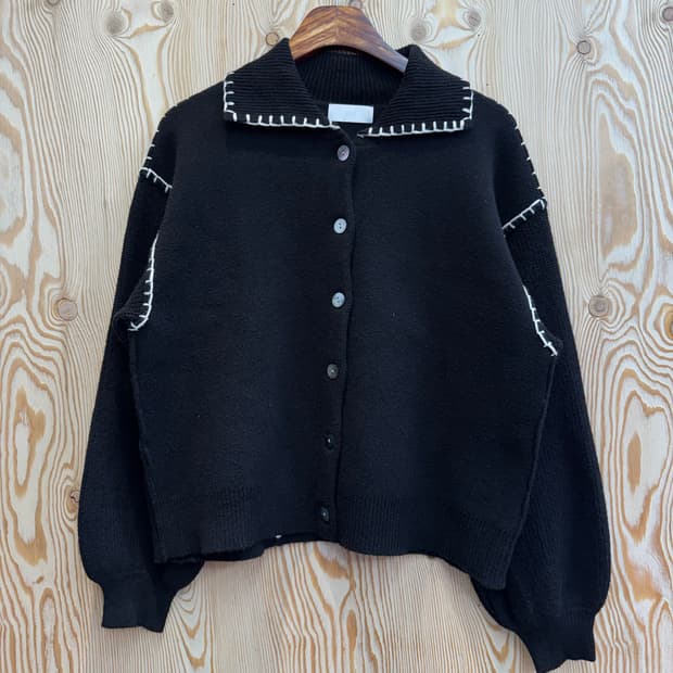 HARE 스티치 니트 가디건