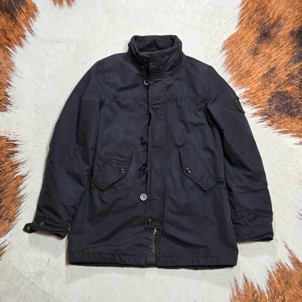 리바이스 투웨이 네이비 뽀글이 야상 필드 자켓
