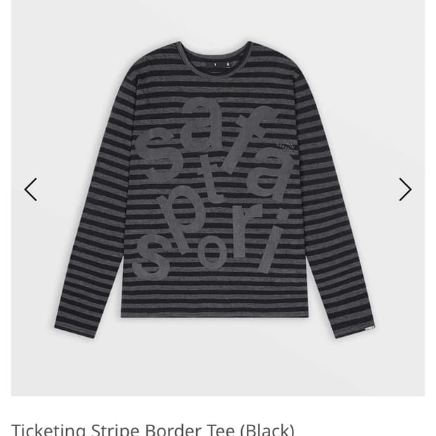 [0]사파리스팟 Ticketing Stripe Border Tee 보더티