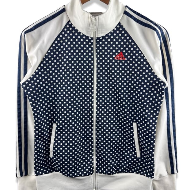 아디다스 네이비 도트 트랙탑져지2820