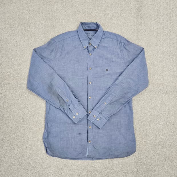 [M] 타미힐피거 블루 옥스포드 긴팔 셔츠 1027JM1