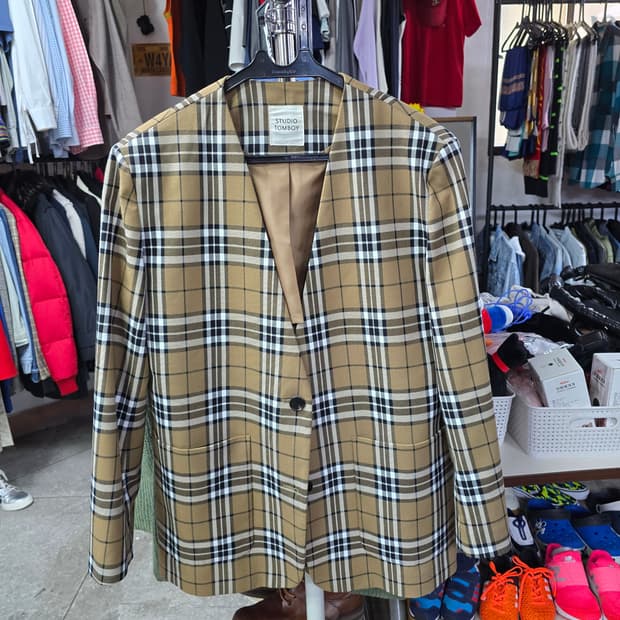 스튜디오톰보이 체크 자켓 (1418)