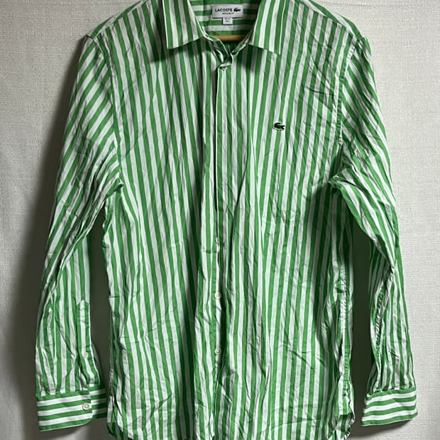 새상품 공용 라코르테 레귤러핏 스트라이프 셔츠 남방 L