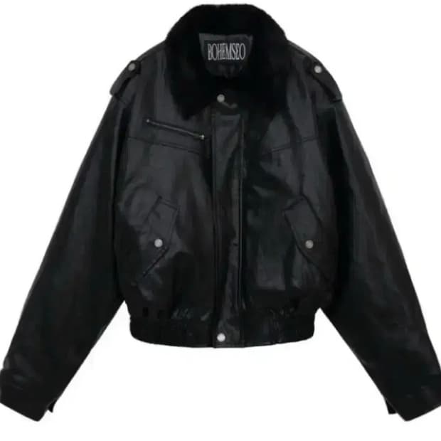 보헤미안서울 레더 퍼 블루종 판매 점퍼 자켓