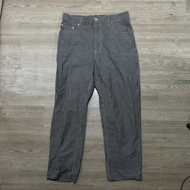 아르마니 익스체인지 깅엄 체크 팬츠