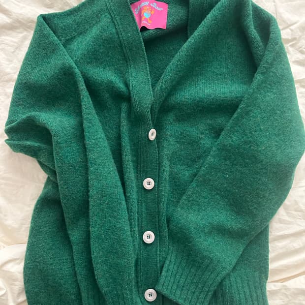 하울린 쉐기 베어 가디건 그린러버