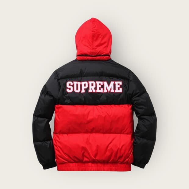 L/ 슈프림 리버시블 다운 푸퍼 패딩