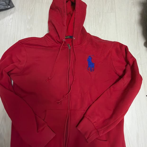 폴로 빅포니 후드집업 (희귀매물) 버건디색상