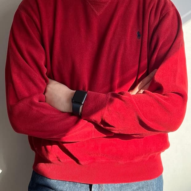 폴로 라운드 니트 XL